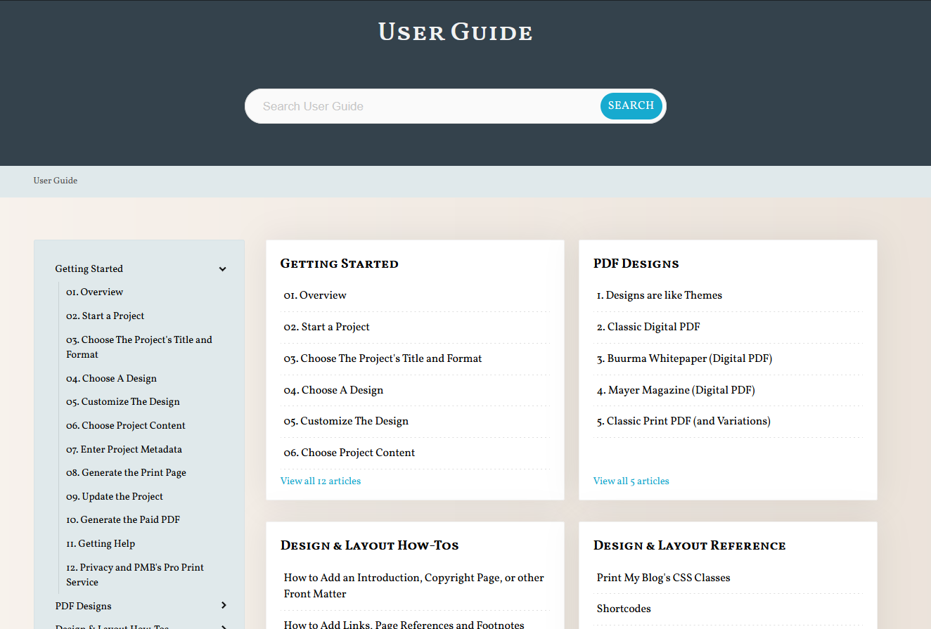 Making A User Manual For Web, PDF, & Print With WordPress – Print My Blog